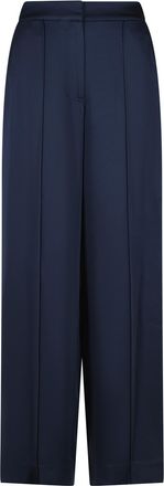 SIMKHAI Kira Loose Pants In Navy Blue Acetate Blend