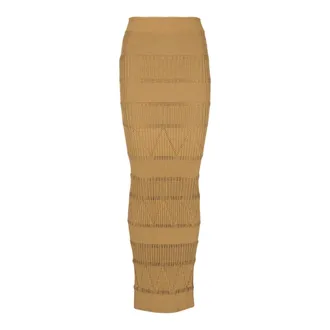 Balmain Mujer, Faldas, Marr&oacute;n, Talla: 4XL