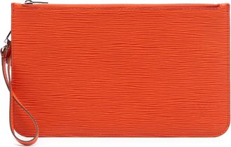 Louis Vuitton Pre-owned Womens Epi Neverfull Pouch - Orange Leather - One Size