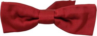 Dolce & Gabbana Zijden Vlinderdas Verstelbare Band - Heren - Accessoires - Rood - ONE Size - Accessoires