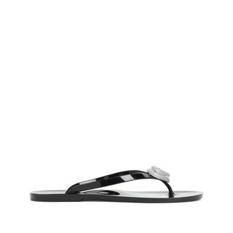 Mach & Mach Heart-charm Flip Flops