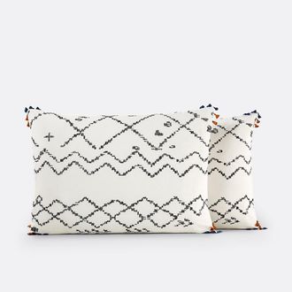 La Redoute Interieurs Kussensloop in katoen, Afro Craft