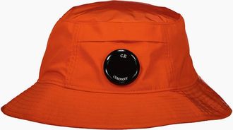 C.P. Company Mens Chrome-R Lens Bucket Hat - Orange - Size: M