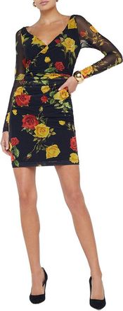 L'agence Reiner Cross Front Mini Dress