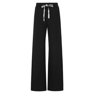Max Mara Dames, Broeken, Zwart, Maat: XL Katoen