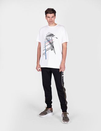 Les Hommes Les Hommes T-shirt City Mannen Wit