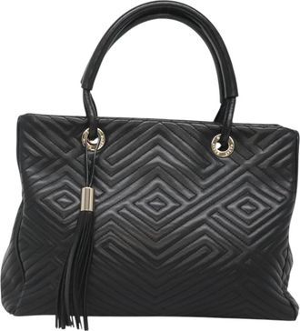 Bally Black Leather Handbag (Pre-Owned)