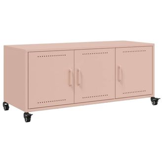Berkfield Home TV Cabinet Pink 100.5x39x43.5 cm Steel