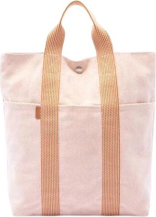 Herm&egrave;s Pre-owned Fourre Tout Cabas - Dames - Vintage Shopper - Beige - ONE Size - Vintage