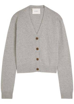 Lisa Yang Marion Cashmere Cardigan - Grey - 2 (UK 12-14 / M-L)