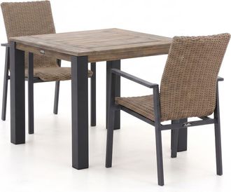 Manifesto Furniture Manifesto Villongo/ROUGH-S 90cm dining tuinset 3-delig stapelbaar