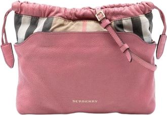Burberry Pre-owned Bucket Bag - Dames - Vintage Tas - Roze - ONE Size - Leer - Vintage