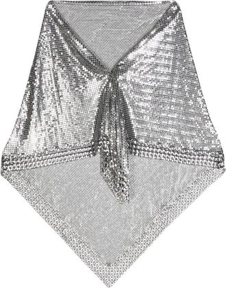Paco Rabanne metallic chain-mail scarf - women - Metal - One Size - Silver