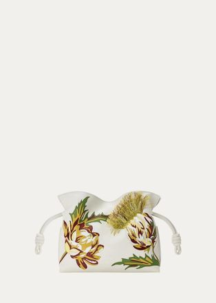 Loewe x Paulas Ibiza Flamenco Artichoke Leather Clutch Bag