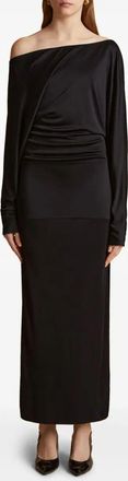 Khaite Womens Junet Dress - Black viscose - Size Medium