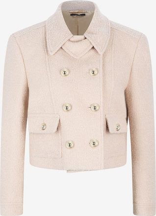 Tom Ford Boucl&eacute;-Tweedjacke Chasseur