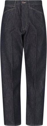 Christophe Lemaire Blue Straight-Leg Cotton Denim Jeans