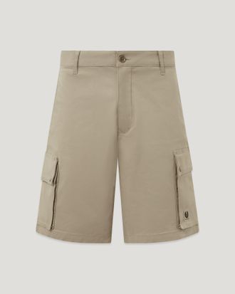 Belstaff Route Cargo Short Mens Cotton Twill Dark Sand Size 29