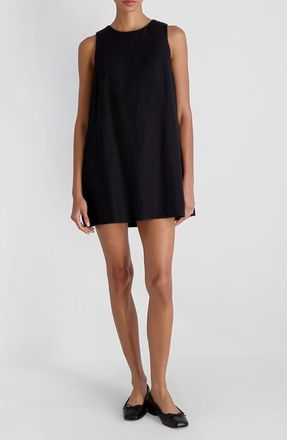 French Connection Copper Sleeveless Shift Minidress in Black at Nordstrom, Size X-Large