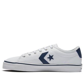 Converse Star Replay Leather White Navy 164544C