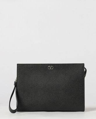 Valentino Garavani VLogo Signature Grained Calfskin Pouch