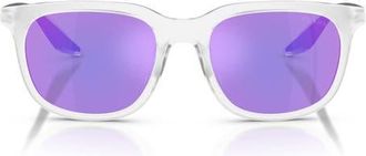 Prada 54mm Pillow Sunglasses in Matte/dark Grey/violet at Nordstrom