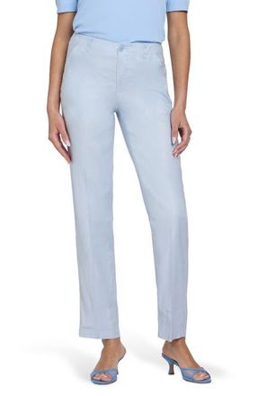 NYDJ Marilyn Linen Blend Trousers in Blue Clover at Nordstrom, Size 12