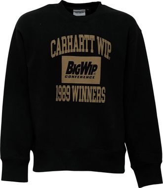 Carhartt Work in Progress Crewneck Sweatshirt - Heren - Sweatshirts - Zwart - S - Katoen - Hoodies & sweatvesten