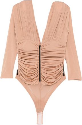 Elisabetta Franchi Ruched Long-sleeve Blouse