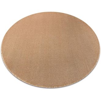 RugsX Moqueta Seduction C&iacute;rculo Beige 41 Suave, Duradero, Dormitorio, Hotel Beige Circulo 100 Cm