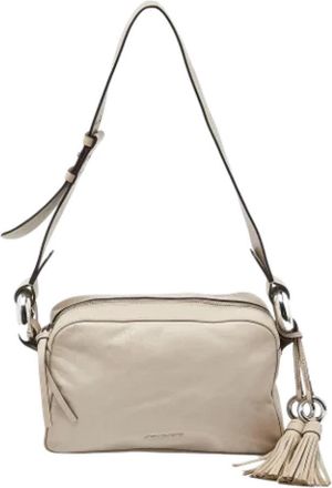 Michael Kors Tweedehands leren schoudertassen - Dames - Vintage Schoudertas - Beige - ONE Size - Tweed - Vintage