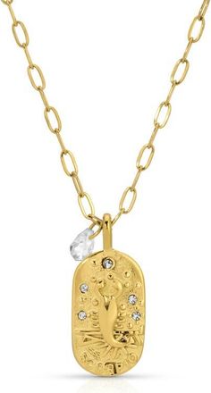 Kozakh Cielo Zodiac Pendant Necklace in Scorpio/gold at Nordstrom