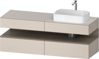 Duravit Qatego Consola Mueble Bajo Lavabo, 2 Extensiones, 2 - Duravit