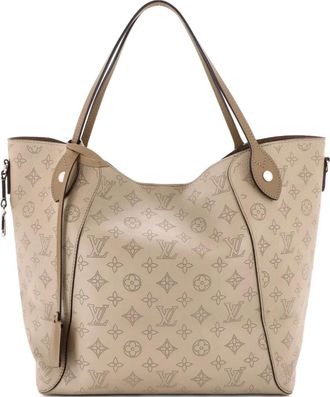 Louis Vuitton Hina Handbag Mahina Leather MM shoulder bag - Beige