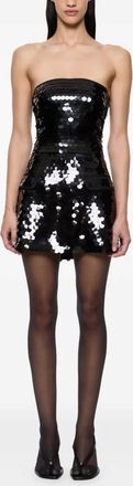 Paris Georgia Mermaid sequin-embellished mini dress - Black