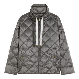 Max Mara Dames, Jassen, Grijs, Maat: L Polyamide