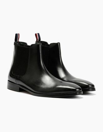 Ben Sherman Mens Ben Sherman Kendrick Leather Mens Black Boots - Size: 11