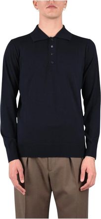 Paolo Pecora Polo Merinos - Heren - Tops - Blauw - Maat: L Wol