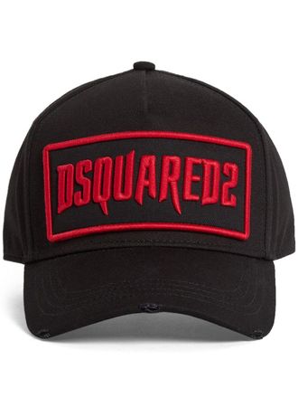 Dsquared2 Cappello da baseball con ricamo - Nero