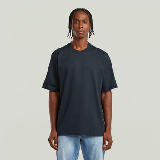 G-Star Center Chest Logo Loose Boxy T-Shirt - Donkerblauw - Heren