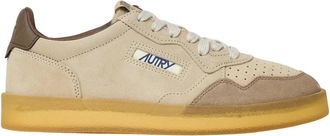Autry Medalist Low - Heren - Sneakers - Beige - 42 EU - Katoen - Schoenen