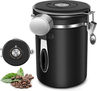 OEM Recipiente Para Almacenar Granos De Caf&eacute; - Herm&eacute;tico - Acero Inoxidable - 1 Unidad