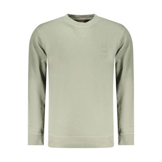 HUGO BOSS Hoodies & sweatvesten, Heren, Groen, 2Xl, Katoen, Verde Katoenen Sweater