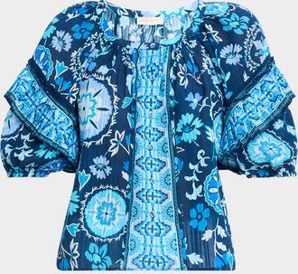 Ramy Brook Rebeca Scoop-Neck Blouse