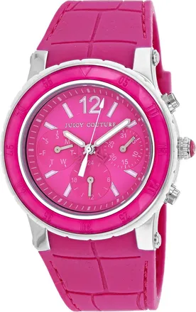 Juicy Couture Womens HRH Pink Dragon Fruit Pink Dial Watch