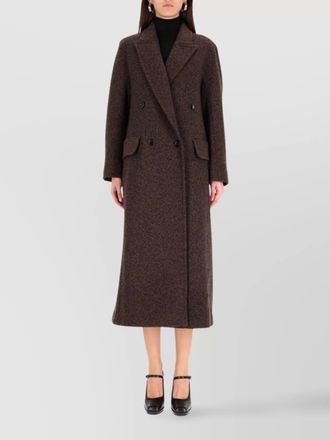 Max Mara double breasted coat notched lapels