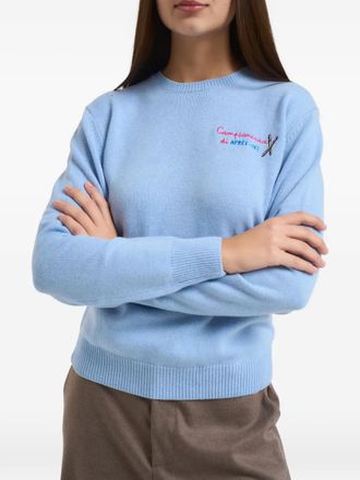MC2 Saint Barth embroidered sweater - Blauw