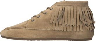 Shabbies Amsterdam Ciska Frina Veterlaarsjes - Dames - Veterlaarzen - Bruin - 38 EU - Leer - Schoenen