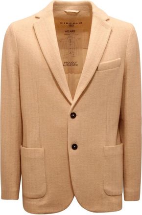 Circolo 1901 Wollen jas in Grijs - Heren - Blazers - Beige - L - Wol - Jassen