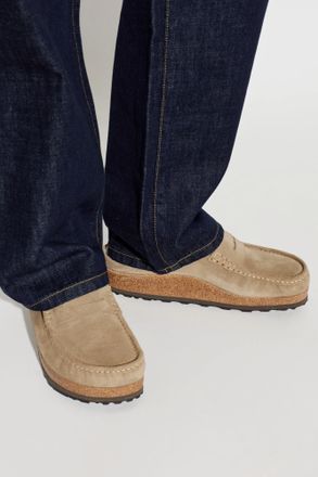 Birkenstock Naples Shearling Shoes, Mens, Beige
